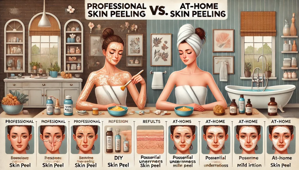 Comparing Professional and At-Home Skin Peelings