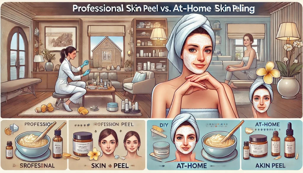 Comparing Professional and At-Home Skin Peelings