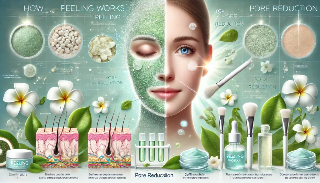 How Peeling Works for Pore Reduction